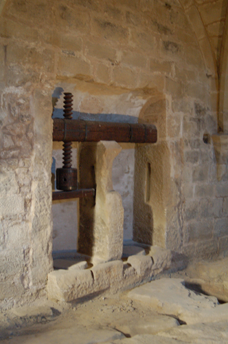 Prensa de vino para el lagar de la cilla del monasterio de Rueda